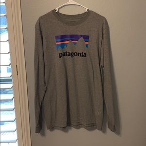 Patagonia long sleeved grey shirt
